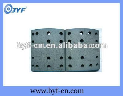 China Semi-metalic semi-trailer brake lining / drum brake lining for sale