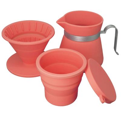 China Viable Making Coffee Travel Drip Making Pour-over Coffee Silicone Coffee Filter for sale