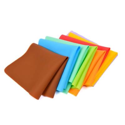 China Sustainable Rectangle 40*30cm Silicone Mat Colorful Food Grade Non Toxic Deep Knead Dough Bake Silicone Empty Pad Mat For Craft for sale