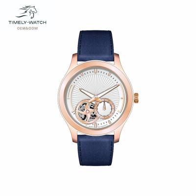 China 007 Steel Rose Gold Sapphire Stainless Steel Japanese Mechanical Waterproof 50m Watch Lady's Day/Date Couple's Watch for sale