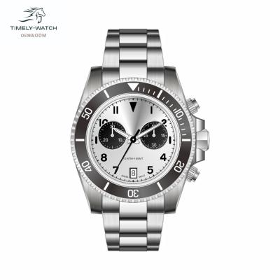 China Custom 007 Logo Stainless Steel Sport 50m White Date Men Automatic Swiss Multifunctional Waterproof Watch for sale