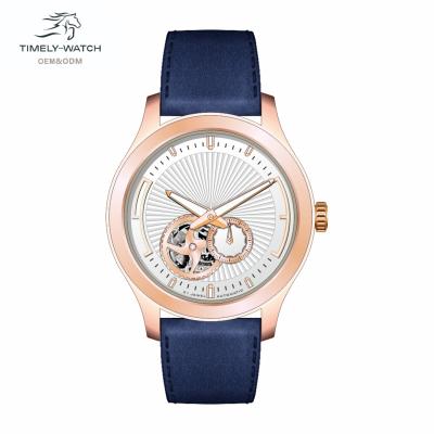 China 007 Ruffles Rose Gold Sapphire Stainless Steel Japanese Mechanical Men's Mechanical Watch 50m Waterproof Day/Date Couple Watch for sale