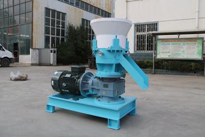 China 1-2TPH Feed Pellet Production Line 3-30mm Rice Husk Pellet Making Machine for sale