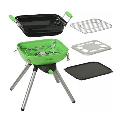 China Factory Sale Direct Wholesale Easily Assembled Square Baking Portable Small Pan Somker Outdoor Bbq Grill Gas Grill for sale