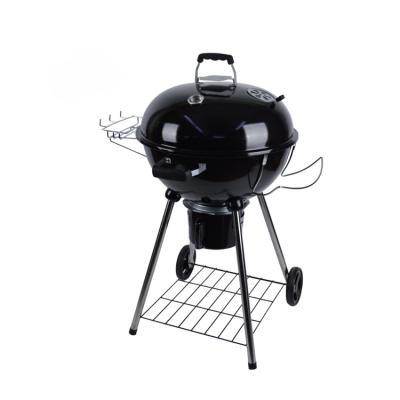 China Factory Direct Sales 22 Inch Two Wheel Charcoal BBQ Kettle Barbecue Grill Apple Easily Assembled Outdoor Portable Grill for sale