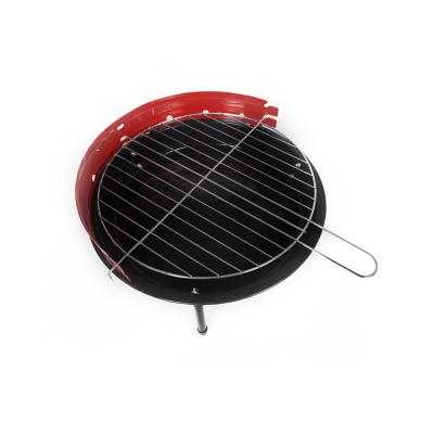 China Easily Assembled Easily Assembled Mini Portable Grill Charcoal Indoor Single Round Grill Plancha Single Table Top Dinner BBQ Grill for sale