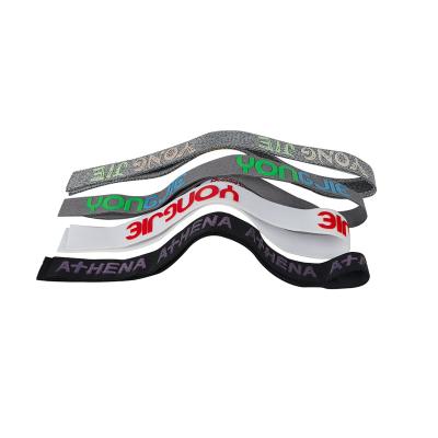 China Custom Logo Printing Rubber Printed Strap High Strength Elastic Rubber Band Silicone Elastic Gripper for sale