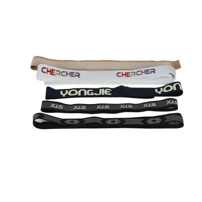 China Custom Waistband Silicone Elastic Woven Rubber Printed Clothes Logo Band Elastic Tape For Strap Manufacturer for sale