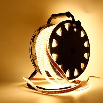 China 220V-240V Flexible White LANDSCAPE Light IP65 220V-240V LED Strip Waterproof 20m With SMD2835 Plug For Building Home Party for sale