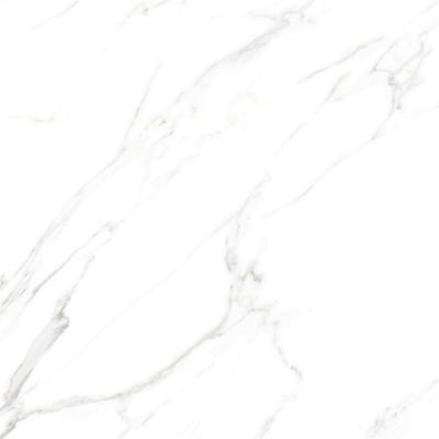 China Modern Full Body White Foshan Carrara Marble Look Floor Tiles Porcelain 800x800mm for sale