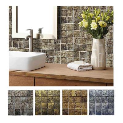 China Modern DIY Idea Strip Mosaic Decorative Glass Wall Tiles for sale