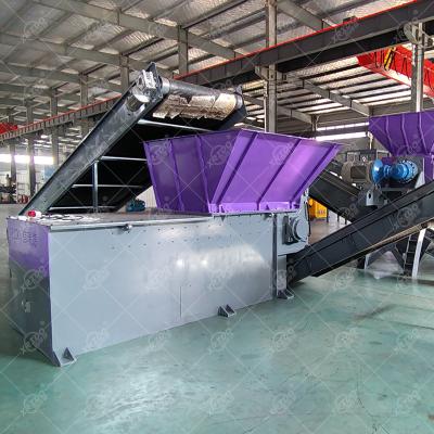 China High Tire Shredder Capacity Single Shaft Tire Lumps Shredder Car Film Waste Tire Shredder Rubber Recycling Machine for sale