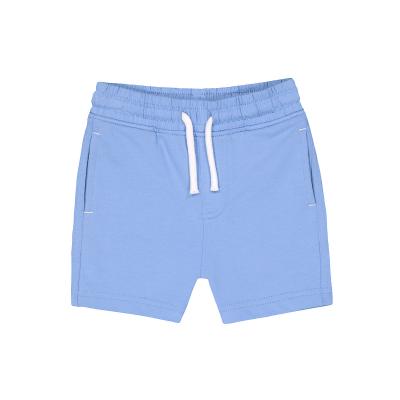 China Anti-wrinkle summer plain blue 100% cotton boy custom sweat short shorts for kids for sale