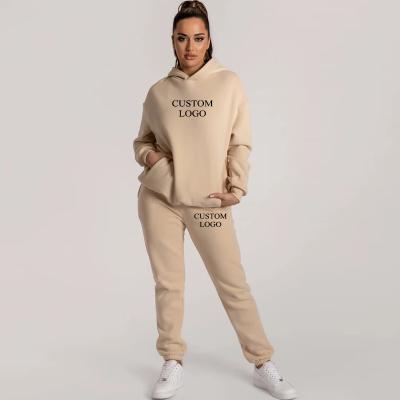 China 2021 2 Piece Sets Cotton Jogging Suits Women Breathable Sportswear Set Custom Sweat Suits Tracksuit Sweatsuit Women for sale