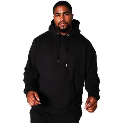 China Large Size Men's Cotton Heavy Thick Plain Pullover Blank White Oversized Hoodies And Sweatshirts Anti Shrink Clothing For Male Tall for sale