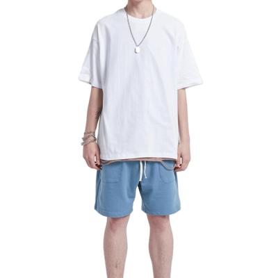 China Breathable High Quality Custom Oversized Men's White T-shirt 100% Cotton Blank T-shirt for sale