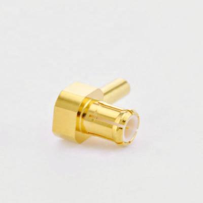 China RF 6GHz MCX Male Right Angle Weld RG178 Cable MCX Male RG178 MCX for sale