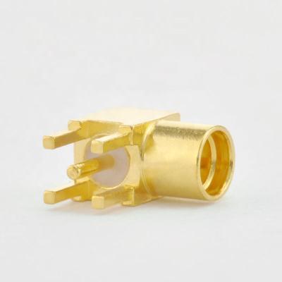 China RF MMCX Female PCB Mount Connector MMCX PCB Mount Right Angle for sale