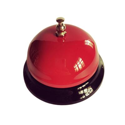 China Cute Kitchen Service Customized Color Metal Hand Push Calling Bell Table for sale