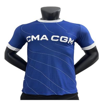 China Shirts & Tops 23 24 Custom men's football wear fast drying breathable polyester brazing club short sleeve training wear for sale