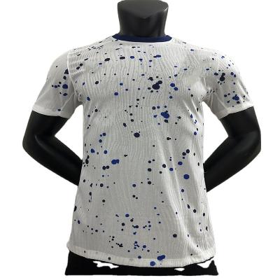 China Shirts & Tops 23 24 Custom men's football wear fast drying breathable polyester brazing club short sleeve training wear for sale