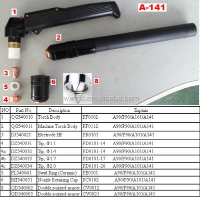 China A141 Plasma Cutting Torch / A141 Gun for sale