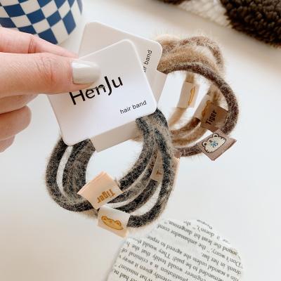 China Soft Link Hair Girl Hair Tie Twist Braided Rope Hair Scrunchie Ring Wave Side Women Hair Accessories Korean Wholesale Accessories for sale