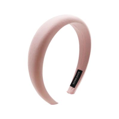 China Decoration Cloth Art Candy Color Hair Hoop Hair Accessories Wholesale Creative Macaron Headwear Korean Simple Wind Sponge Headband for sale