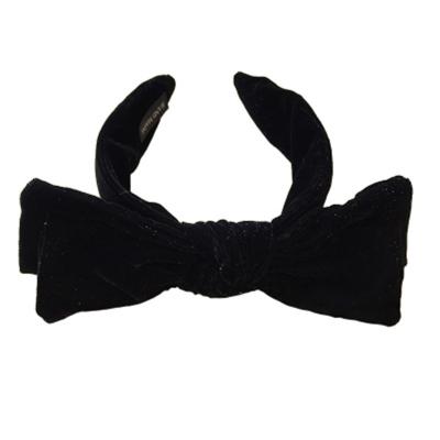 China Haire Tie Headbands For Women Designer Hair Accessories Girls Soft Black Chime Lace Headband Wholesale Korean Headband for sale