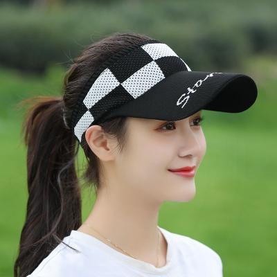 China Summer Sun Protection Sports Checked Hat 2022 New Empty Top Hat Can Be Customized With Logo And Color for sale