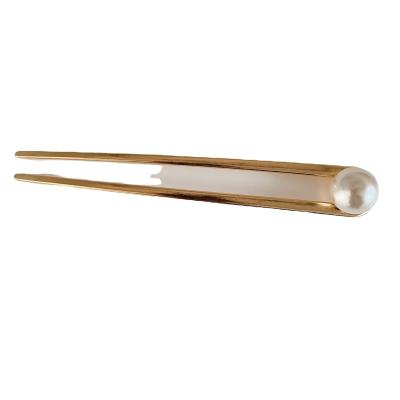 China Temperament Retro Disc Hair Wind Pearl Hairpin Dress Panhairpin Antique Headwear Metal U-Shaped Hairpin for sale