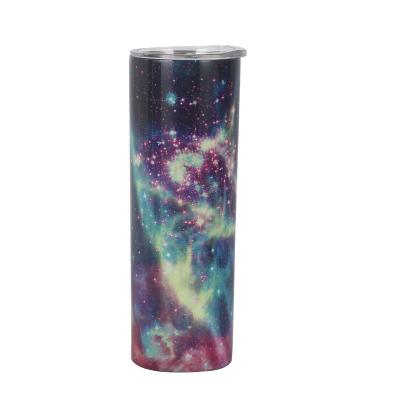 China Sublimation Tumbler White 20oz Lean Straight Double Wall Insulated Tumbler Tumbler With Lid And Straw Insulated Thermos Tumble for sale