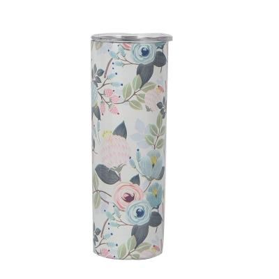 China New Product 20Oz Viable Exclusive Sublimation Tumbler Straight Stainless Steel Mug Pink Luminous Glow In The Dark Sublimation Tumbler for sale