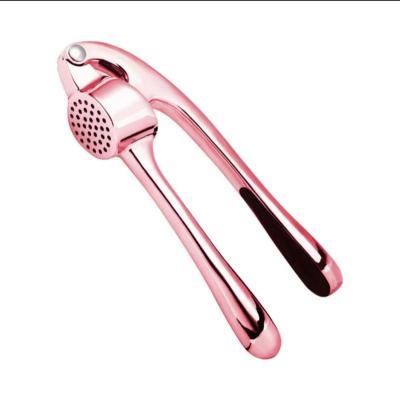 China Viable Manual Zinc Alloy Garlic Crusher Garlic Press Garlic Accessories Kitchen Handheld Juicer for sale