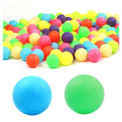 China Seamless Beer Pong Balls Ping Pong Ball Customize Logo Cheap Plastic Toy Plastic pp Table Promotional Tennis Ball Colors for sale