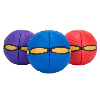 China Eco-friendly Flying Saucer UFO Bouncing Flat Hover Magic Ball For Kids Disc Ball for sale