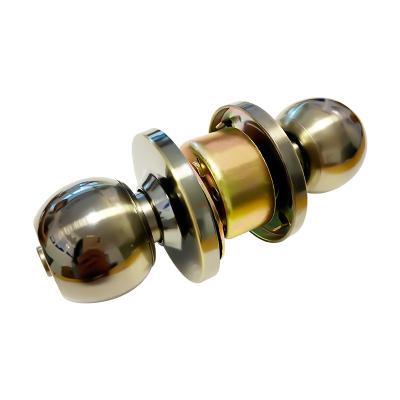 China Brass Entry/Bathroom Mortise Door Lock Stainless Steel Entry Privacy/Privacy Master Key Cylinder Round Knob Lock for sale