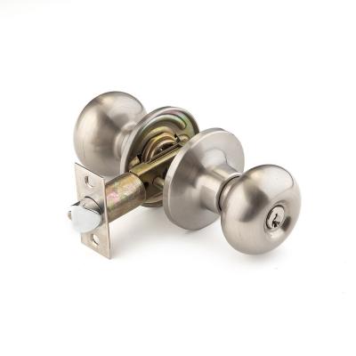 China New Design Economical Stainless Steel Economic Entry Keyed Tubular Handle Door Knob Lock for sale