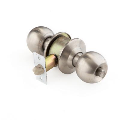 China Economic Good Quality Antique Stainless Steel Round Brass Cylindrical Door Ball Tubular Knob Lock for sale