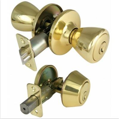 China America American Key Alike Delight Tubular Deadbolt Lock Knob Door Combo Set for sale