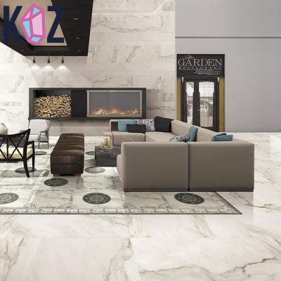 China Large Size 600x1200mm Marble Design Large Size 600x1200mm Interior Porcelain Floor Tile Lusso Tiles Tile Look Rustic Calacatta White Larger for sale