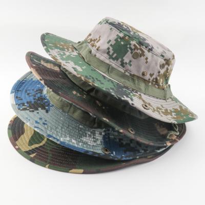 China Best Selling Sun-Shad Hat Camouflage Bucket Casual Military Tactical Hat With Lanyard for sale