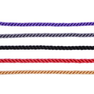 China Hot Sale High Tenacity Custom 6mm 8mm Twisted Tie Strong Round Ropes Multicolor for sale