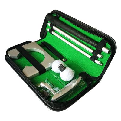 China Aluminum Alloy New Arrival Golf Supplies Golf Right Hand Putting Training Set Golf Accessories Practice Kit for sale