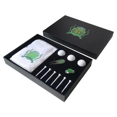 China Custom Promotional Gifts Golf Digging Repair Tool And Cap Clip Ball Marker Set For Club Gifts Customized Box Logo Golf Gift Suit for sale