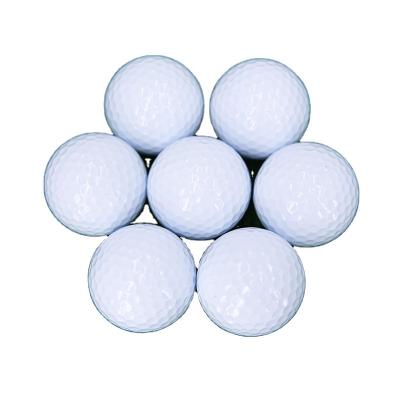 China Hot custom surlyn single layer golf ball surlyn rubber + material dimple 392 gift box surlyn material dimple for practice for sale