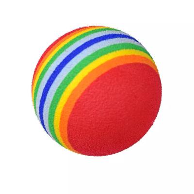 China Soft EVA Factory Price PU Golf Practice Balls Rainbow Pattern for sale