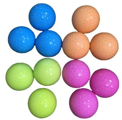 China Rubber+Surlyn 12 Pieces Gift Box Factory Price Standard 2 Layer Golf Practice Ball For Indoor Or Outdoor Use Urethane Surlyn Golf Balls for sale