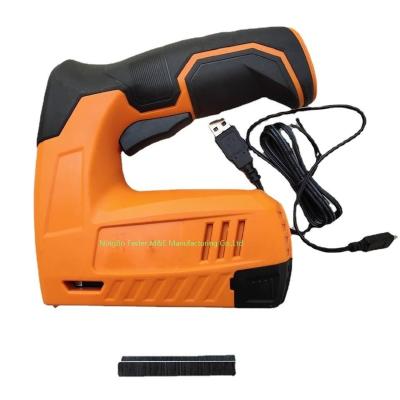 China Wood Products Produce 4V Angled Nailer Gas Nailer Hand Stapler Electric Nailer Staple Framing Electric Gun for sale