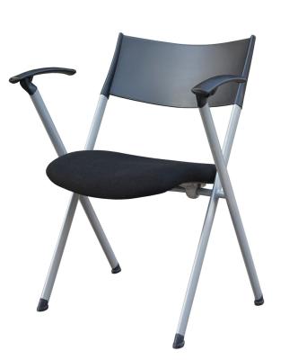 China Other Metal Frame Upholstered Seat Stackable Training Chair for sale